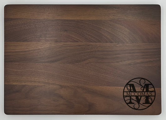 Personalized Walnut Cutting Board