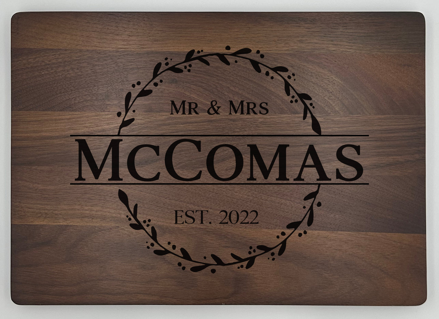 Personalized Walnut Cutting Board